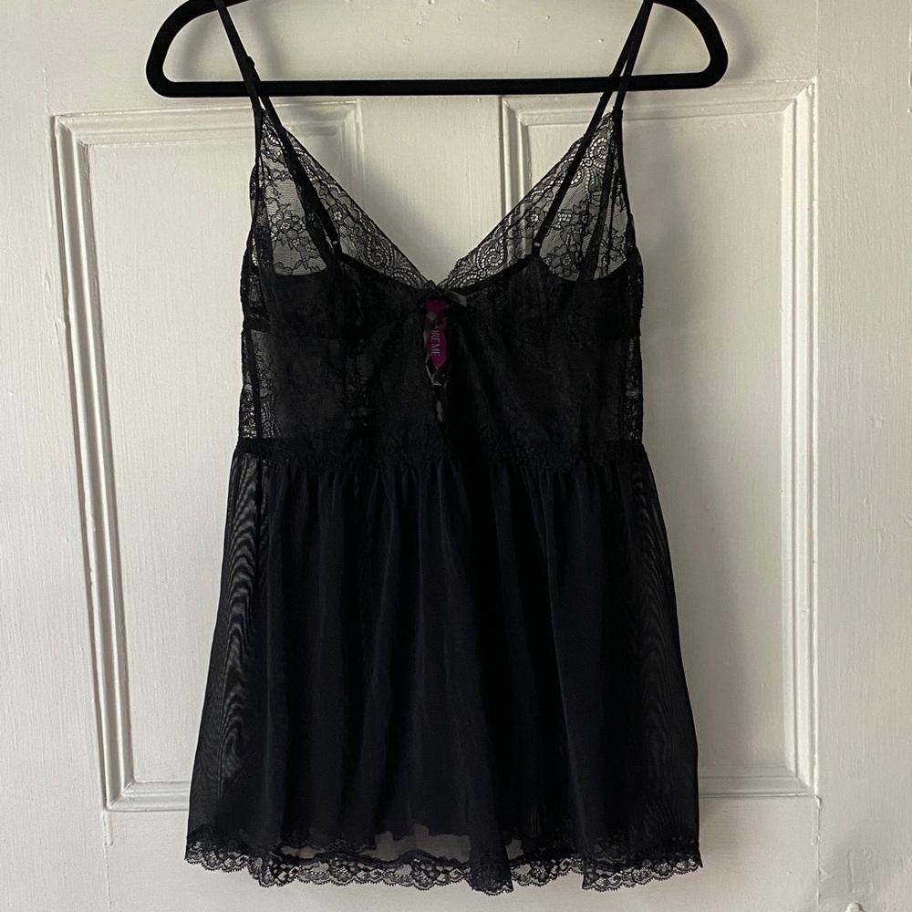 NWOT Adore Me Yolandi women’s size x-large black babydoll dress